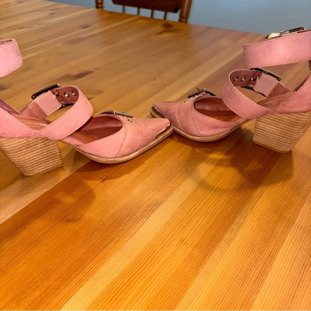 Free People Jeffrey Campbell Hendrix Heels Rose Pink Matte Leather Size 8 dress - Picture 4 of 9